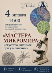Изображение Музейное занятие «Мастера микромира: искусство, видимое при увеличении»