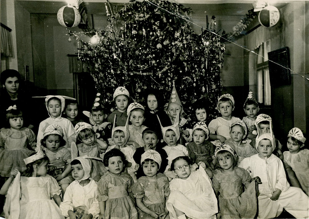 Праздновании Нового года в детском саду. 1959г
