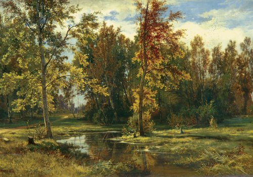 Сентябрь. «Берёзовый лес», И.И. Шишкин