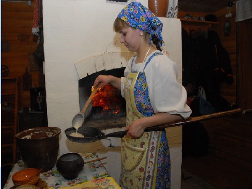 Мы поставим наш пирог и достанем из печи